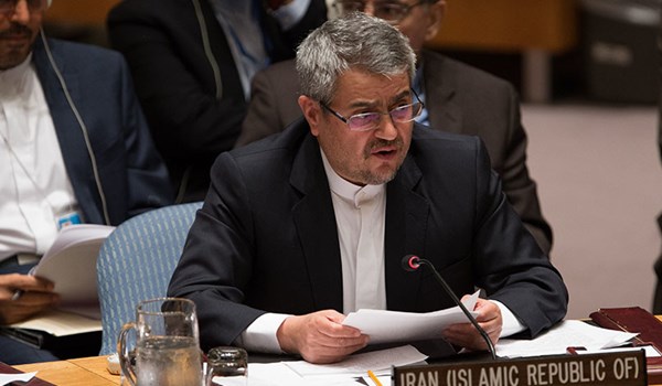 Iranian Ambassador and Permanent Representative to the United Nations Gholamali Khoshrou 