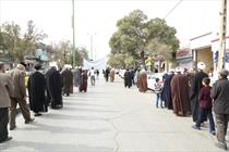 تجمع عزاداران اربعین حسینی در میدان امام زاده عبدالله شهر همدان