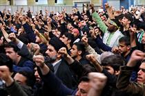 عزاداری روز اربعین در حسینیه امام خمینی ره با حضور مقام معظم رهبری