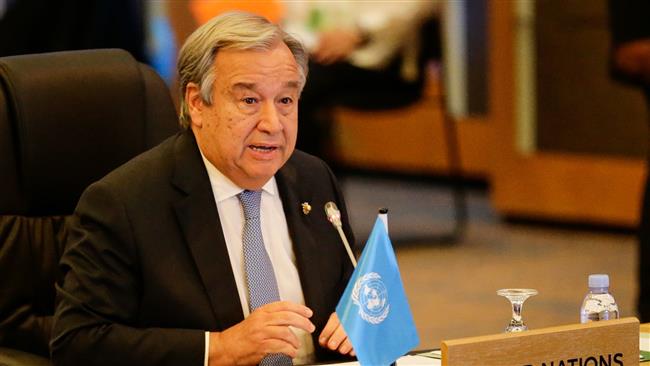 United Nations Secretary General Antonio Guterres (Photo by AFP)
