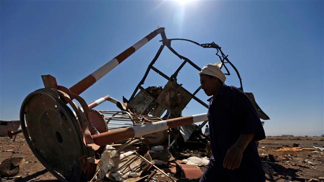 A Yemeni man walks past a navigation station at Sana’a International Airport that was destroyed in Saudi air strikes in the Yemeni capital on November 15, 2017. (Photo by AFP)
