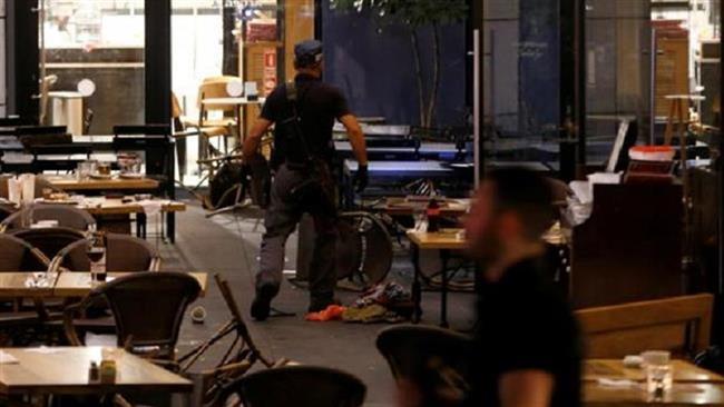 The photo shows the site of a shooting attack that took place in the center of Tel Aviv on June 8, 2016. (Reuters)
