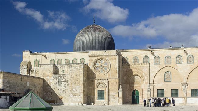 A view of the al-Aqsa Mosque in East Jerusalem al-Quds, which is the third holiest site in Islam.
