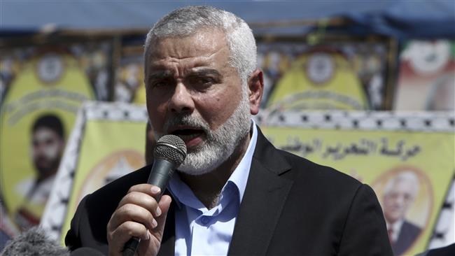 The head of Hamas Political Bureau, Ismail Haniyeh (Photo by AP)
