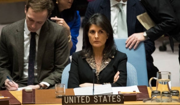 US Envoy to the UN Nikki Haley