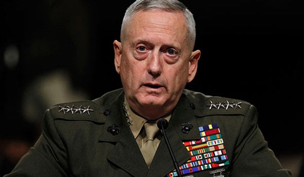 US Defense Secretary James Mattis