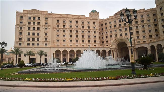 The photo shows an outside view of the Ritz-Carlton Hotel in the Saudi capital Riyadh on May 21, 2017, where dozens of Saudi high profile figures have been held in custody over allegations of financial corruption. (AFP photo)
