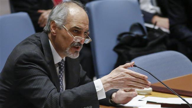 Syria’s Ambassador to the UN Bashar Ja’afari (Photo by AFP)