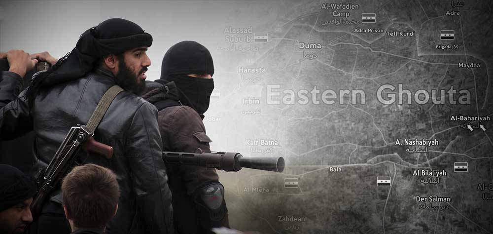 Terrorist in Eastern Ghouta of Damascus suburb