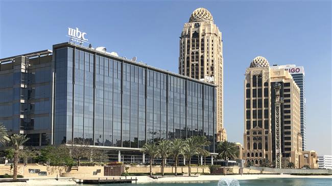The photo shows a general view of the MBC building at Media City in Dubai, United Arab Emirates, on March 5, 2018. (Photo by AP)
