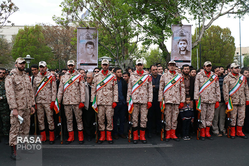 Iranians Bid Farewell to Military Advisers Martyred in Israel