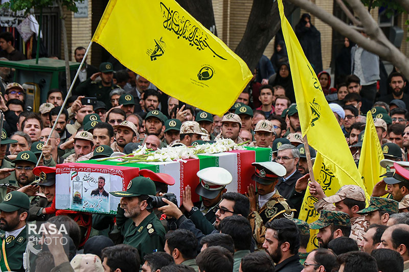 Iranians Bid Farewell to Military Advisers Martyred in Israel