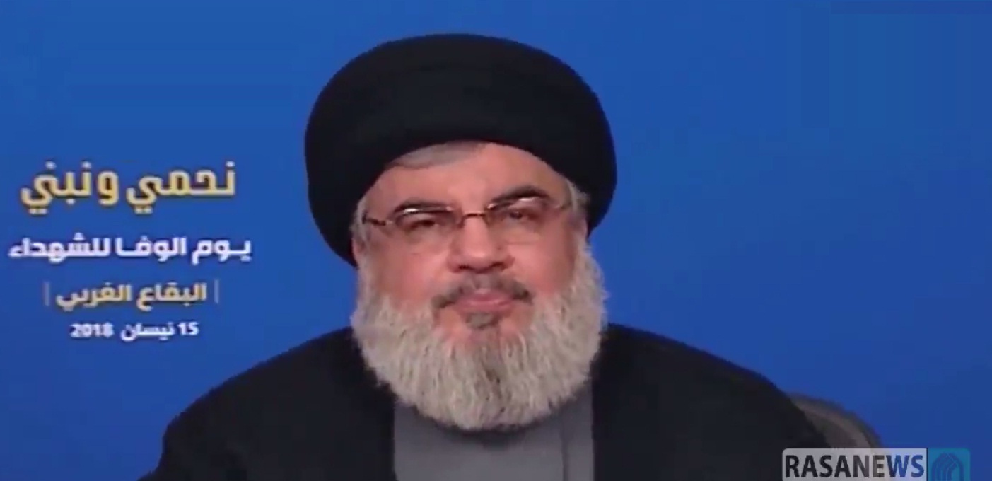 The secretary general of the Lebanese resistance movement Hezbollah, Seyyed Hassan Nasrallah