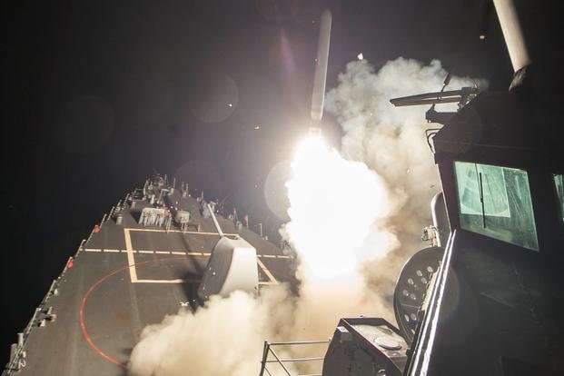 us missile attack to syria