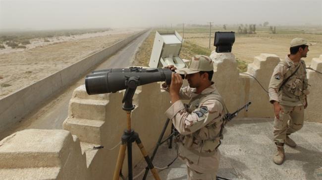 A file photo of Iranian border guards
