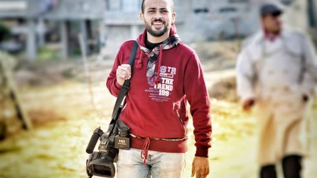 Slain Palestinian journalist Yasser Murtaja (Photo via Twitter)
