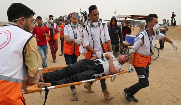 Israel Troops Wounded Palestinian Peaceful Protesters