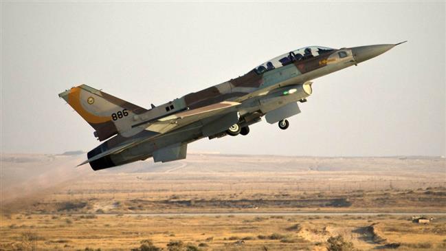 This file picture shows an Israeli F-16 fighter jet taking off from an airbase in the occupied territories.
