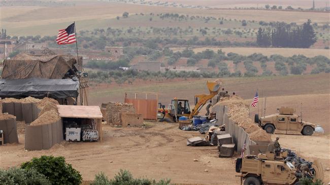 This picture shows US forces at a new base in Manbij, Syria, on May 8, 2018. (Photo by Reuters)
