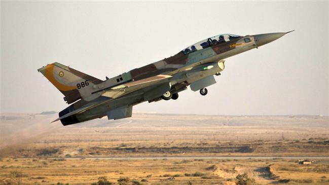 This file picture shows an Israeli F-16 fighter jet taking off from an airbase in the occupied territories.
