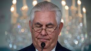 In this AFP file photo taken on October 4, 2017, US Secretary of State Rex Tillerson makes a statement to the press at the State Department in Washington, DC.
