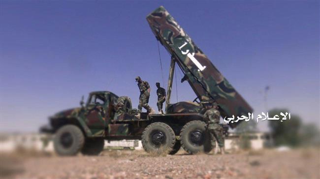 In this file picture, Yemeni forces prepare to launch a domestically-manufactured Badr-1 ballistic missile at a military site in Saudi Arabia’s southern border regions of Najran. (Photo by Yemen’s Joint Operations Command)
