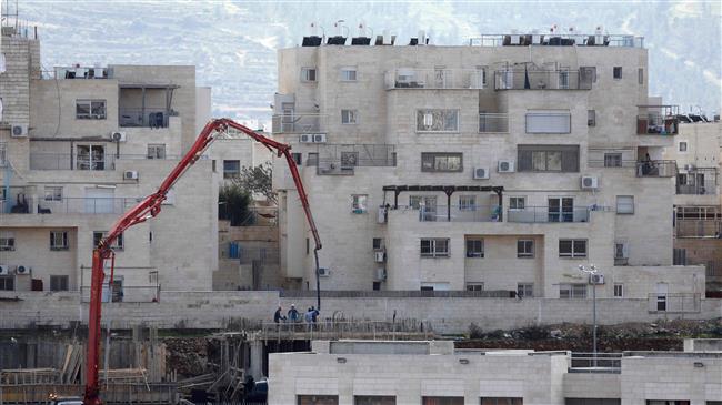 This February 14, 2018 file photo shows a view of an Israeli settlement in the occupied West Bank.

