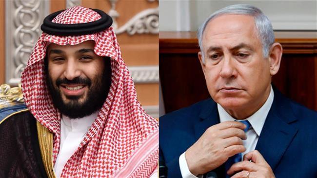 This combo photo shows Saudi Crown Prince Mohammad bin Salman (L) and Israeli Prime Minister Benjamin Netanyahu
