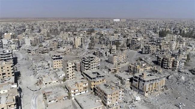 A file photo showing the devastation in Syria