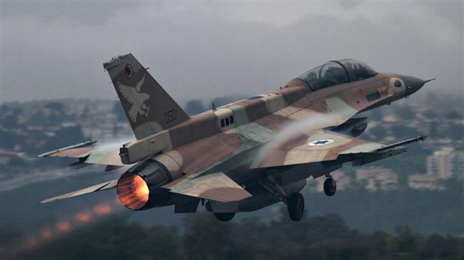 This file picture shows an Israeli Air Force (IAF) F16 fighter jet shortly after takeoff from a military base in the occupied territories.
