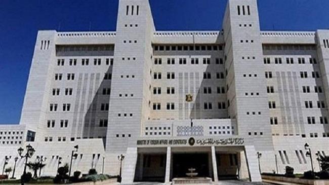 The undated photo shows a view of the building of Syria’s Ministry of Foreign Affairs and Expatriates in the capital Damascus. (Photo by Syria