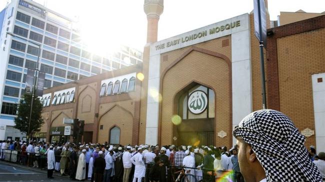 File photo of Muslims outside the East London Mosque.
