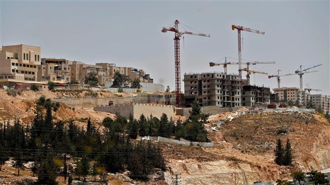 Picture taken on July 24, 2018 shows a view of ongoing construction work at Ramat Shlomo, a settlement in the occupied holy city of Jerusalem al-Quds’ eastern part. (Photo by AFP)
