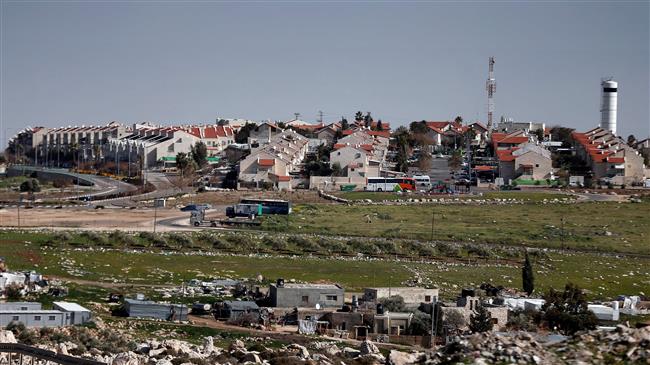 This file picture taken on January 30, 2015, shows a general view of the Israeli settlement of Adam, near the Palestinian city of Ramallah in the occupied West Bank. (Photo by AFP)
