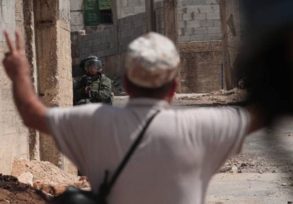 Israeli Soldiers Clash with Palestinian Protesters in West Bank City of Nablus 