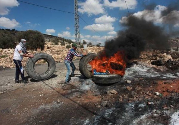 Israeli Soldiers Clash with Palestinian Protesters in West Bank City of Nablus 