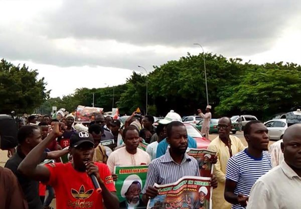 Nigerian Muslims Protests in Abuja Demanding Release of Leader 