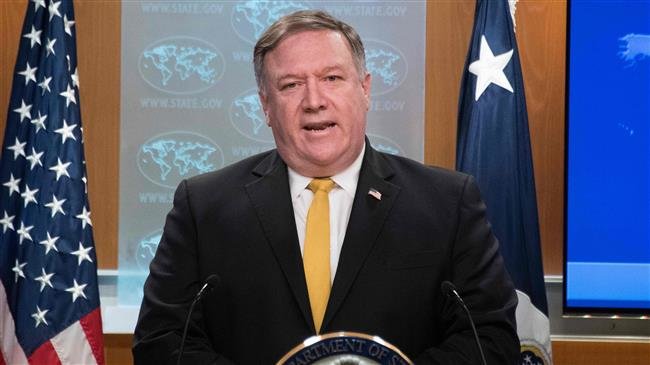 US Secretary of State Mike Pompeo speaks during a press briefing at the US Department of State in Washington, DC, on October 3, 2018. (AFP photo)
