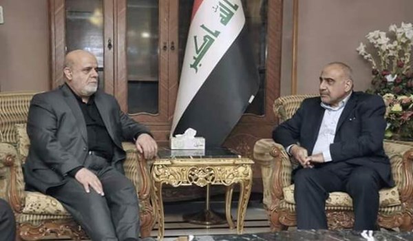 Iranian Ambassador to Iraq Iraj Masjedi and Iraq