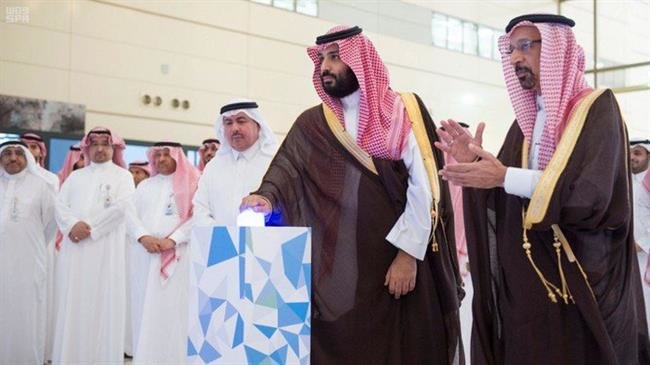 Saudi Crown Prince Mohammed bin Salman (MbS) visits King Abdulaziz City for Science and Technology in Riyadh on November 5, 2018, in this photo taken from the Saudi Press Agency.
