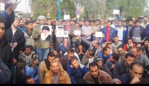 حضور طلاب اهوازی در میان کارگران نیشکر هفت تپه