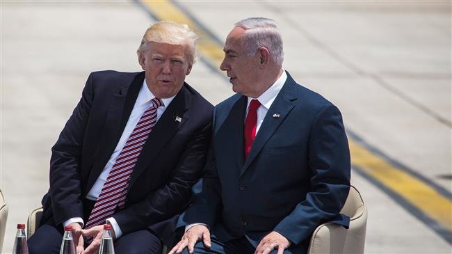 US President Donald Trump (left) and Israeli Prime Minister Benjamin Netanyahu
