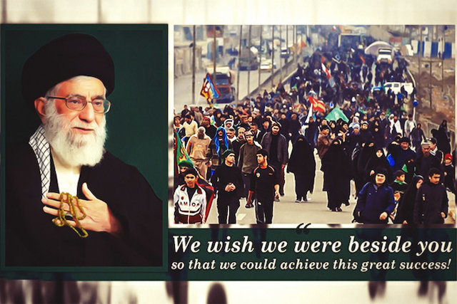 Imam Khamenei to Arbaeen pilgrims: I wish I was with you!