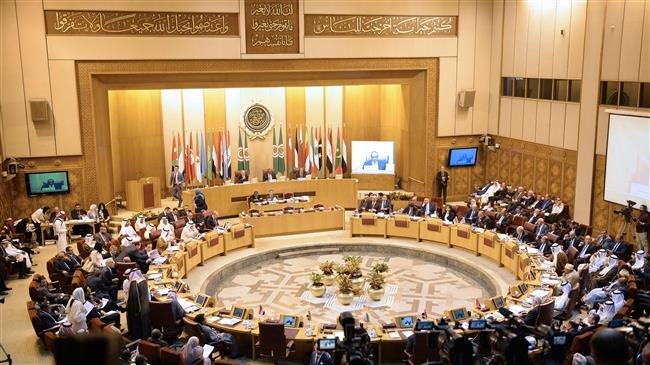 This picture taken on September 11, 2018 shows a general view of the foreign ministerial meeting of Arab League in the Egyptian capital city of Cairo. (Photo by AFP)
