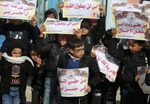 Children Stage Protest in Solidarity with Palestinian Prisoners