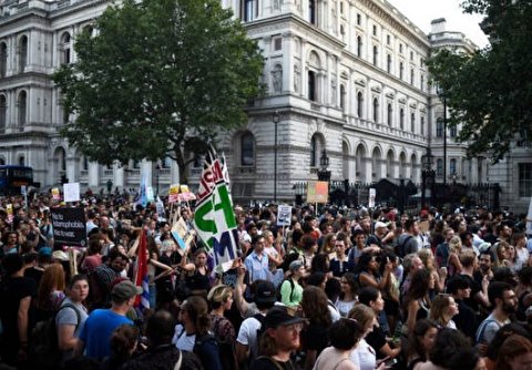 Londoners Protest against Boris Johnson