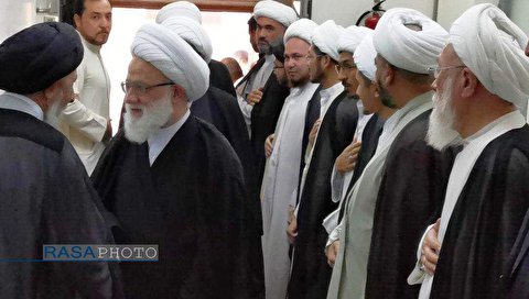 A ceremony was held on the decease of Ayatollah Muhammad Asif Mohseni in Najaf