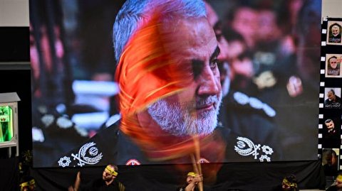 Gazans pay homage to General Soleimani, burn US, Israeli flags