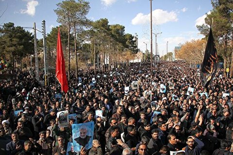 Gen. Soleimani’s body in hometown for burial: Millions join Kerman funeral
