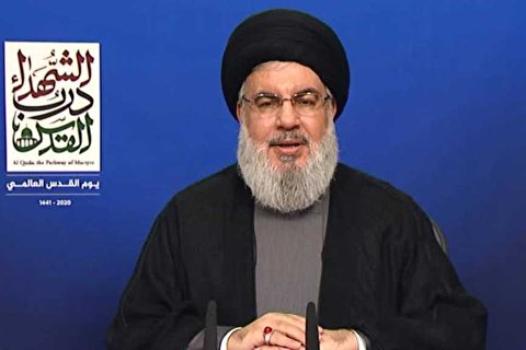 Sayyid Nasrallah’s message during joint platform involving the region’s Resistance leaders ‎marking international al-Quds day